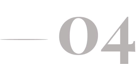 Large numeral "04" with a horizontal line extending to the left of the number.